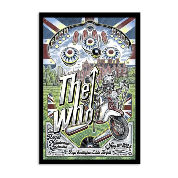 The Who Hits Back! Tour Sandringham Estate Uk August 28 2023 Poster