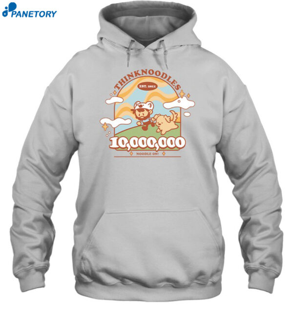 Thinknoodles 10 Millions Subs Shirt
