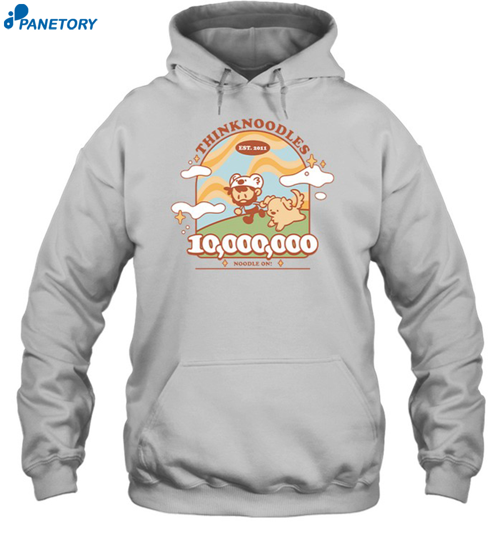 Thinknoodles 10 Millions Subs Shirt 2