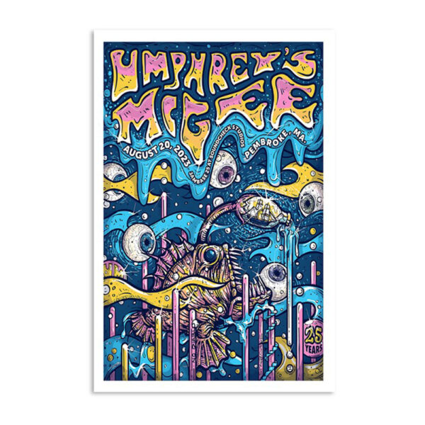 Umphrey's Mcgee Soundcheck Studios Pembroke Ma Aug 20 2023 Poster