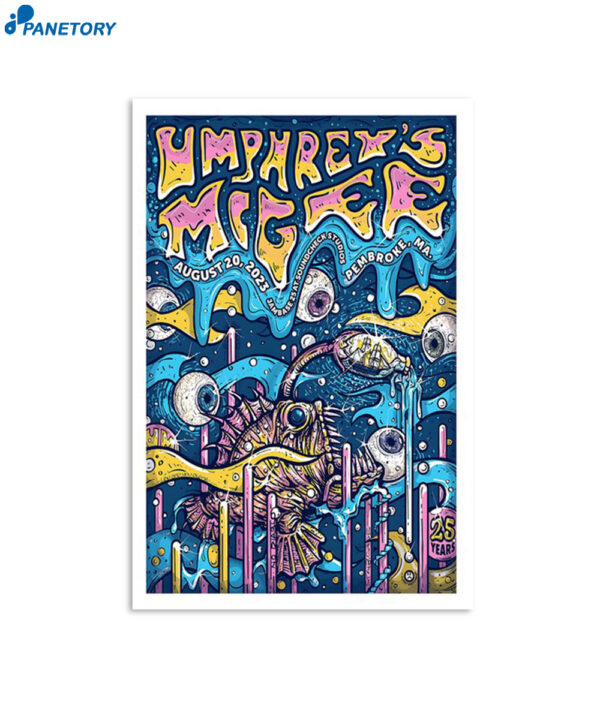 Umphrey's Mcgee Soundcheck Studios Pembroke Ma Aug 20 2023 Poster