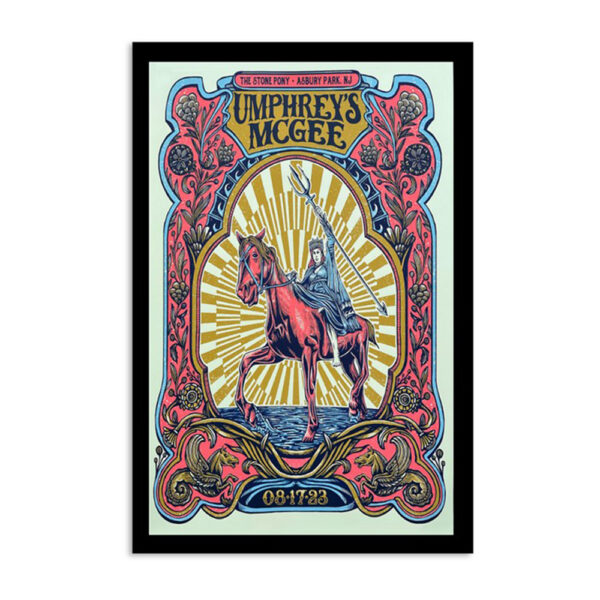 Umphrey's Mcgee The Stone Pony Asbury Park New Jersey August 17 2023 Poster