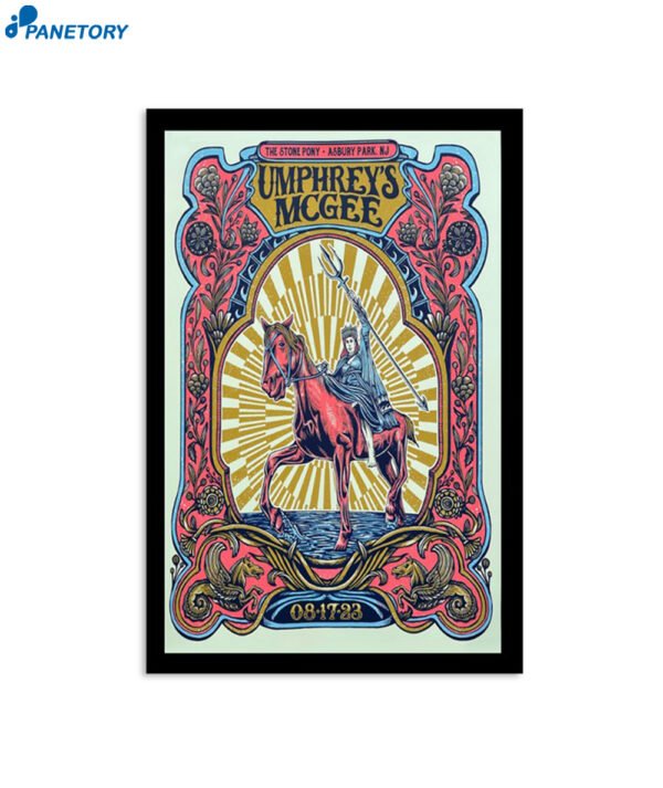 Umphrey'S Mcgee The Stone Pony Asbury Park New Jersey August 17 2023 Poster