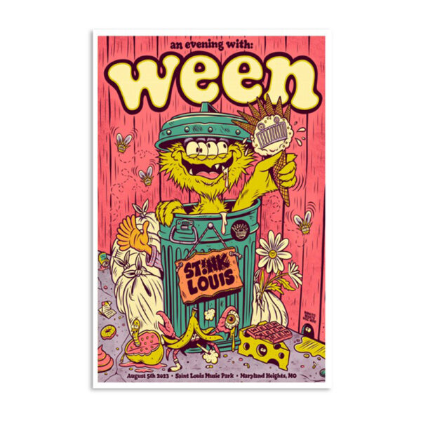 Ween Band Maryland Heights Mo August 5th 2023 Poster
