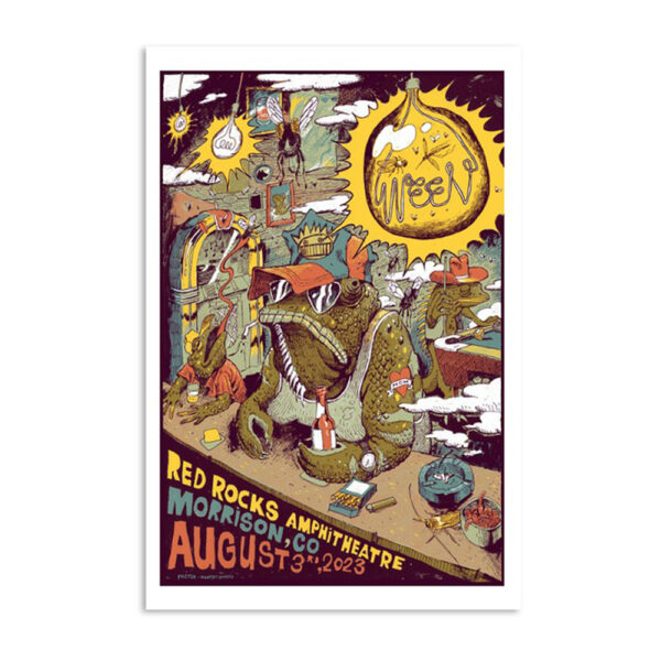 Ween Red Rocks Amphitheatre Morrison August 3 2023 Poster