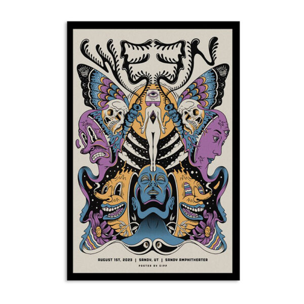 Ween Sandy Sandy Amphitheater Ut August 1 2023 Poster