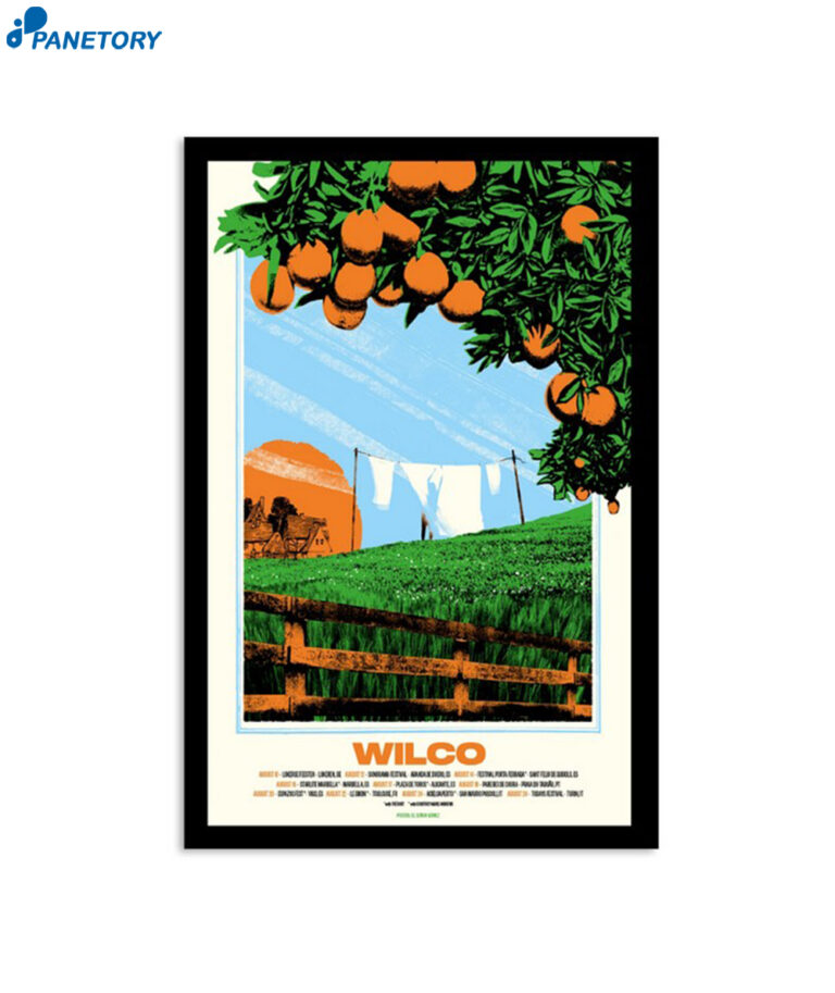 Wilco Tour August 2023 Poster 2025