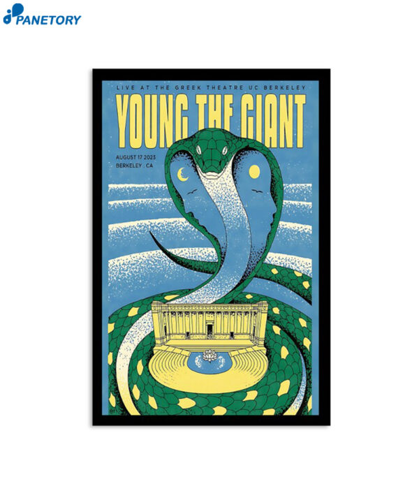 Young The Giant Live At The Greek Theatre Berkeley August 17 2023 Poster