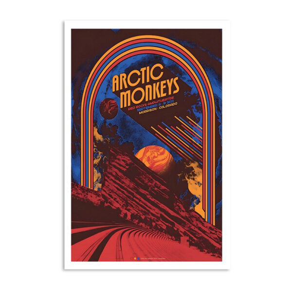Arctic Monkeys Morrison Red Rocks Amphitheatre Sept 19 2023 Poster
