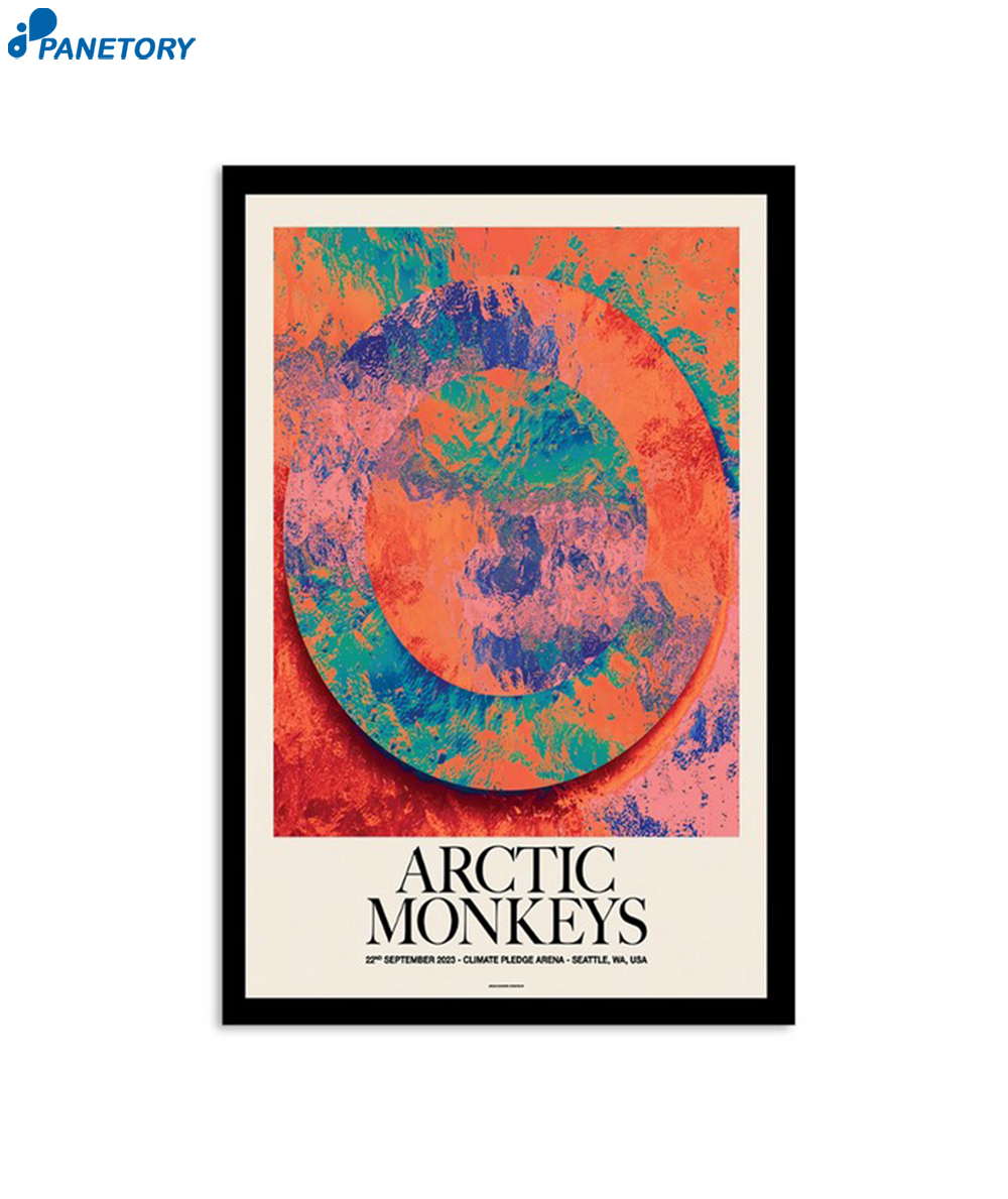 Arctic Monkeys Seattle Wa Climate Pledge Arena Sept 22 2023 Poster
