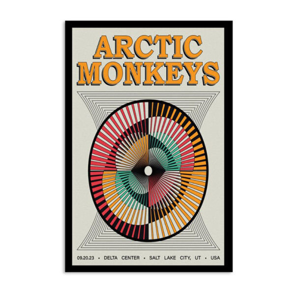 Arctic Monkeys September 20 2023 Delta Center Salt Lake City UT Poster