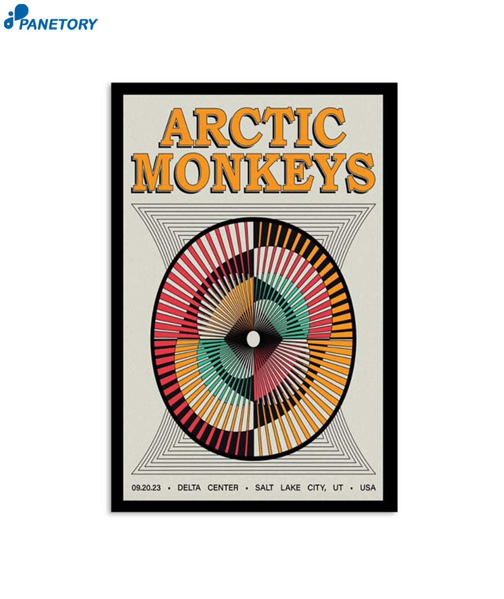 Arctic Monkeys September 20 2023 Delta Center Salt Lake City Ut Poster