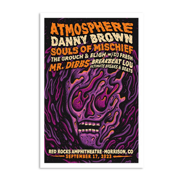 Atmosphere Red Rocks Amphitheatre Sept 17 2023 Poster