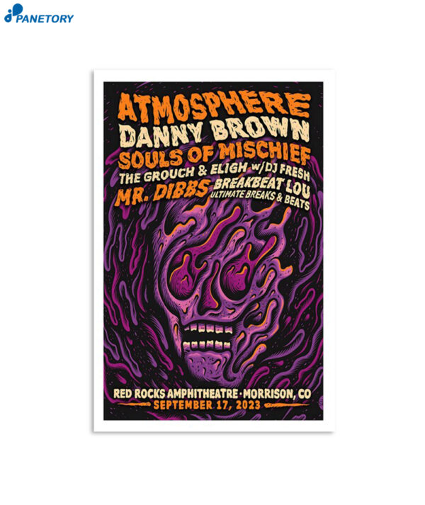 Atmosphere Red Rocks Amphitheatre Sept 17 2023 Poster