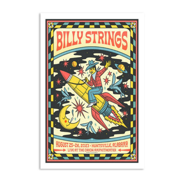 Billy Strings Huntsville The Orion Amphitheater August 25 2023 Poster