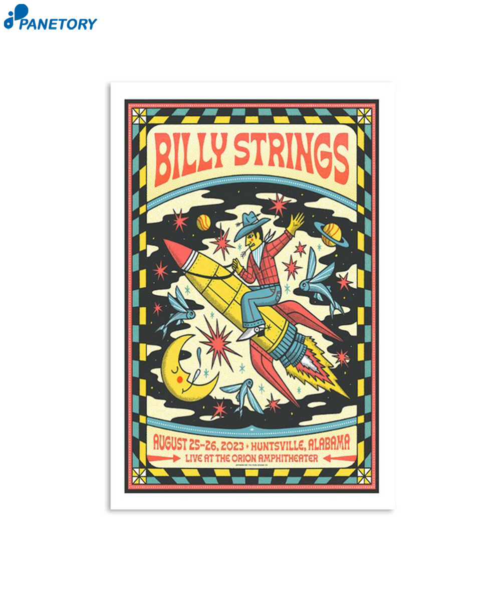 Billy Strings Huntsville The Orion Amphitheater August 25 2023 Poster
