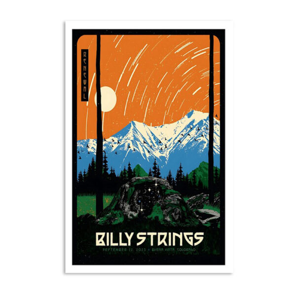 Billy Strings Sep 22 2023 Bvena Vista Colorado Poster
