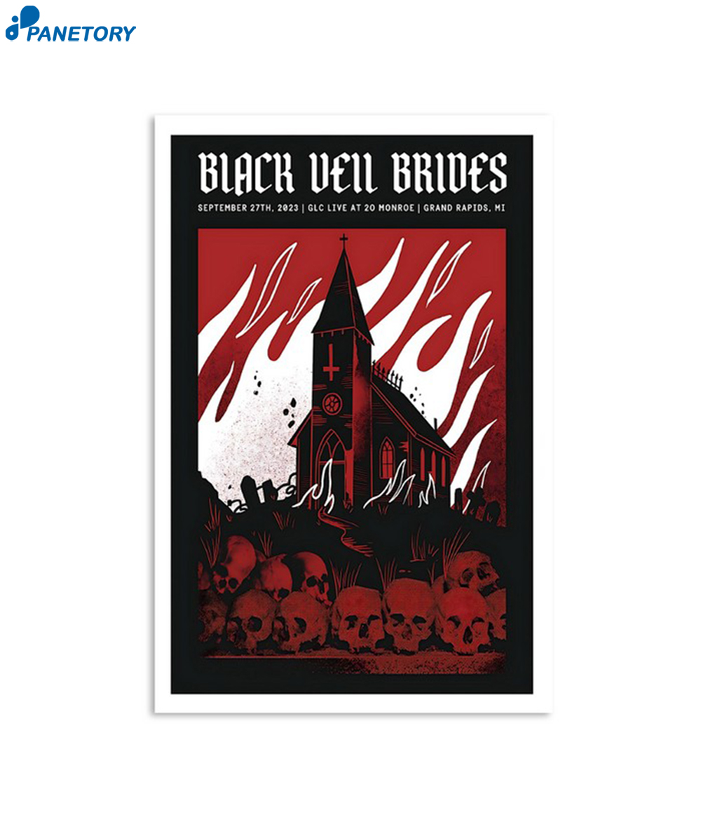 Black Veil Brides Glc Live At 20 Monroe Sept 27 2023 Poster