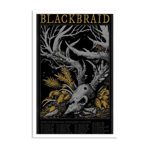 Blackbraid Crypt Of Ancestral Knowledge Tour 2023 Poster