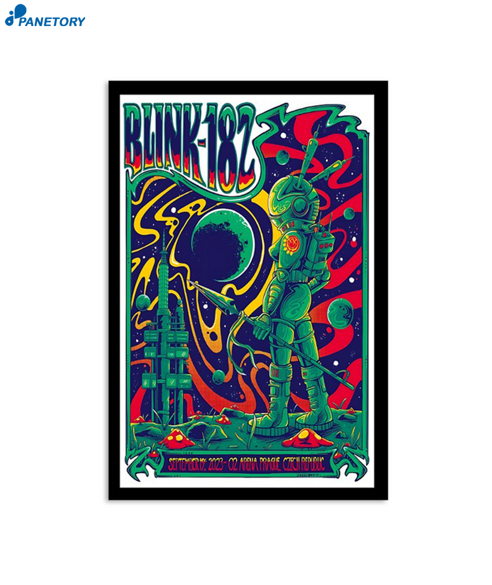 Blink 182 Prague O2 Arena 19 September 2023 Poster