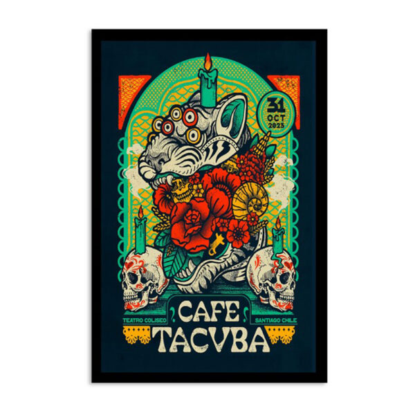 Cafe Tacvba Teatro Coliseo Santiago Chile Oct 31 2023 Poster