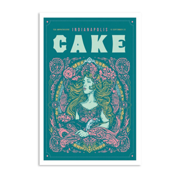 Cake Tcu Amphitheater Indianapolis In Sept 13 2023 Poster