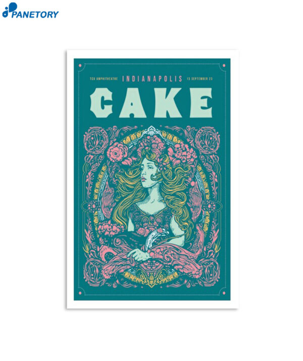 Cake Tcu Amphitheater Indianapolis In Sept 13 2023 Poster