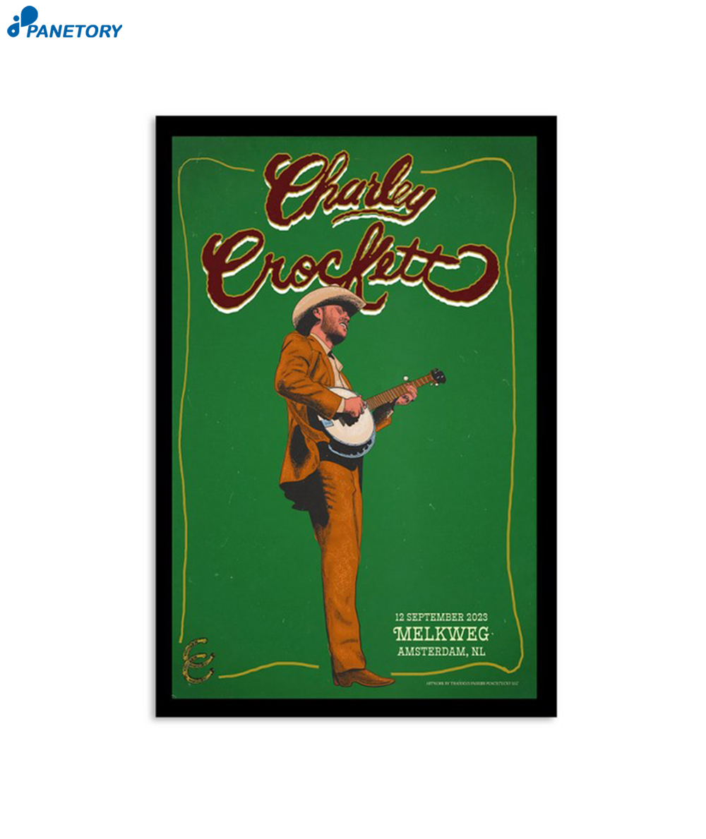 Charley Crockett Amsterdam September 12 2023 Poster