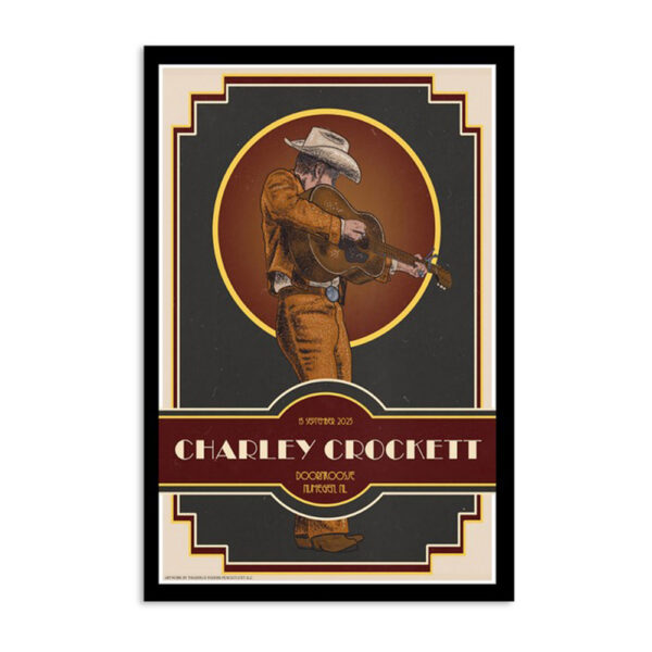 Charley Crockett Tour In Nijmegen Nl Sept 13 2023 Poster