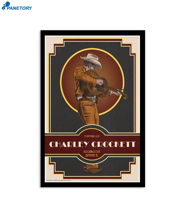 Charley Crockett Tour In Nijmegen Nl Sept 13 2023 Poster