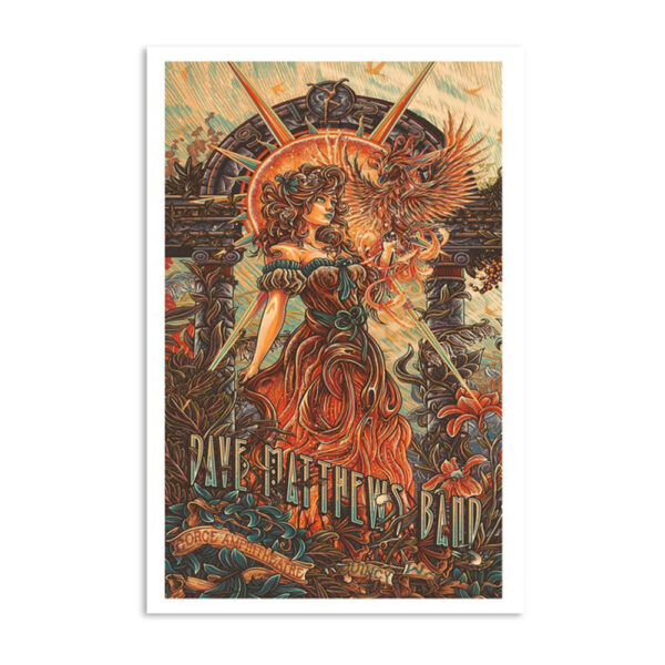 Dave Matthews Band Gorge Amphitheatre Quincy September 1 2023 Poster