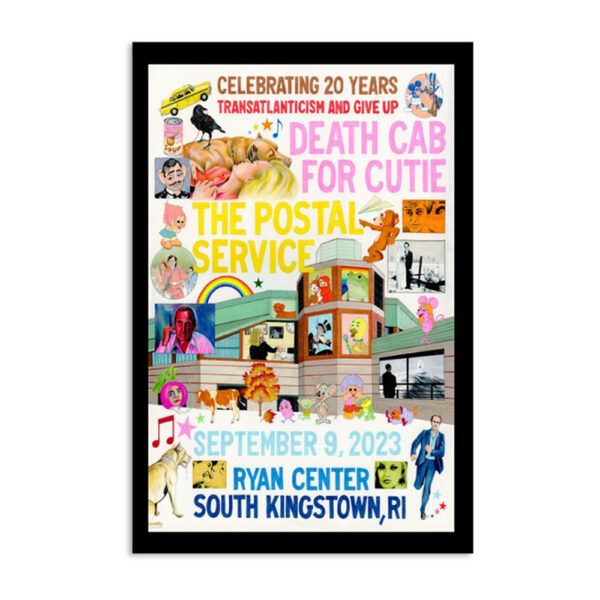 Death Cab For Cutie Ryan Center South Kingstown Ri Sep 9 2023 Poster