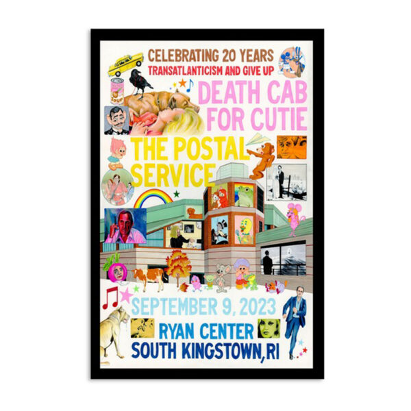 Death Cab For Cutie South Kingstown Ri Sept 9 2023 Poster