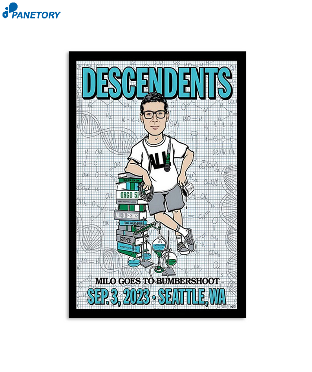Descendents Seattle Wa September 3 2023 Poster
