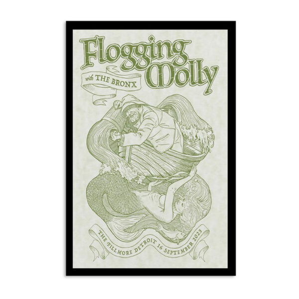 Flogging Molly The Fillmore Detroit Mi Sept 16 2023 Poster