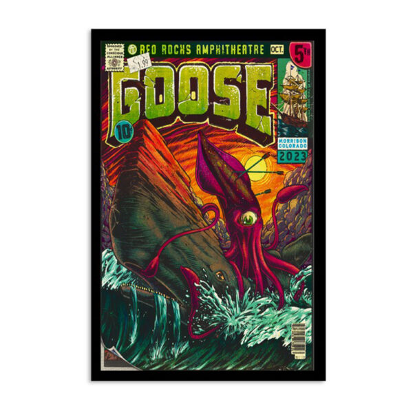 Goose October 5 2023 Red Rocks Amphitheatre Morrison Co Poster