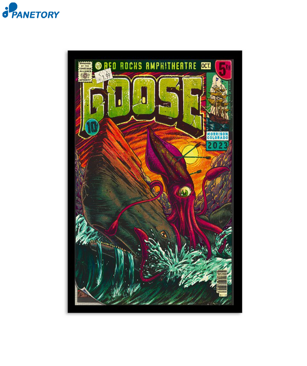 Goose October 5 2023 Red Rocks Amphitheatre Morrison Co Poster