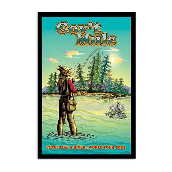 Gov't Mule Peace Like A River World Tour 2023 Poster
