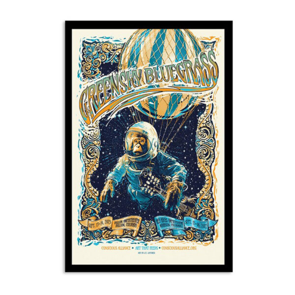 Greensky Bluegrass Tour In Colorado Sept 13 2023 Poster