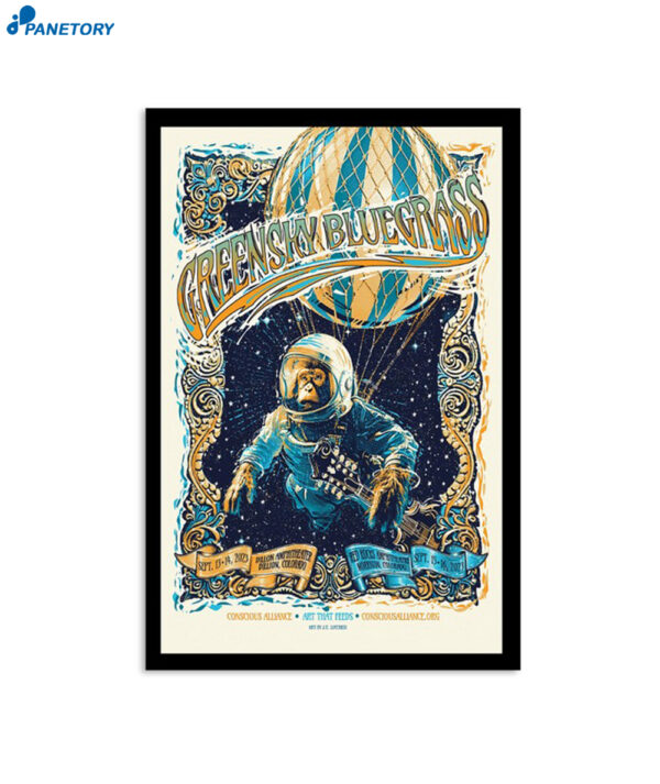 Greensky Bluegrass Tour In Colorado Sept 13 2023 Poster