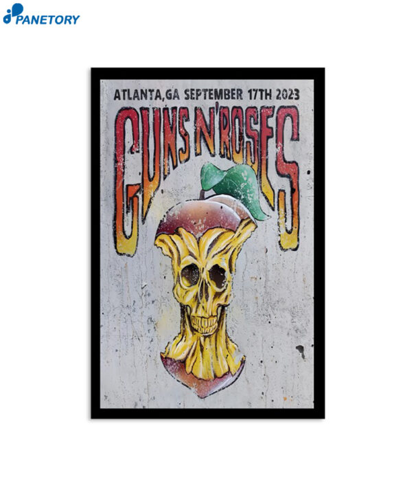 Guns N' Roses Piedmont Park Atlanta Ga September 17 2023 Poster