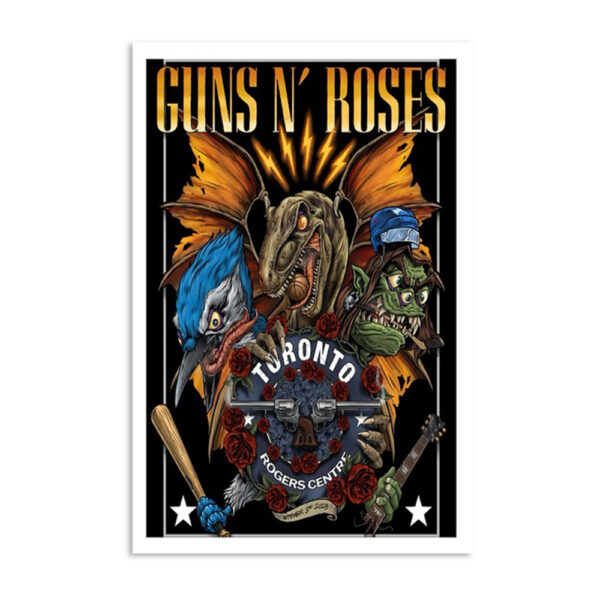 Guns N' Roses Toronto Rogers Centre Sept 03 2023 Poster