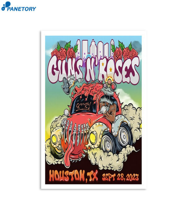 Guns N' Roses Tour Houston Astros September 28 2023 Poster