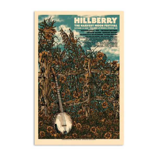 Hillberry Music Festival Springs Ar Oct 2023 Poster
