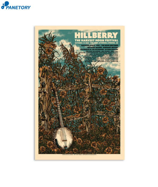 Hillberry Music Festival Springs Ar Oct 2023 Poster