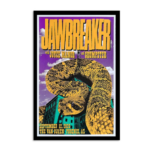 Jawbreaker The Van Buren At Phoenix Sept 12 2023 Poster