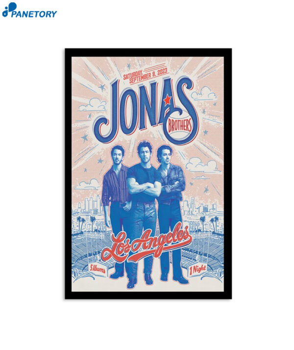 Jonas Brothers Dodger Stadium Los Angeles Ca Sept 9 2023 Poster