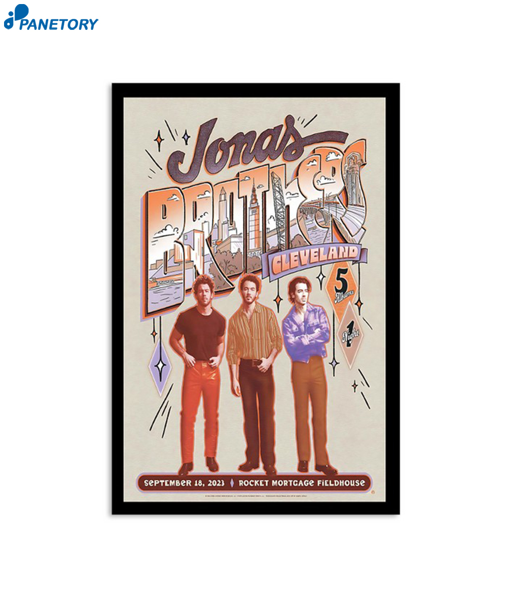 Jonas Brothers September 18Th 2023 Cleveland Oh Poster