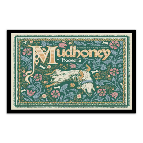 Mudhoney November 1 2023 The Earl East Atlanta Ga Poster