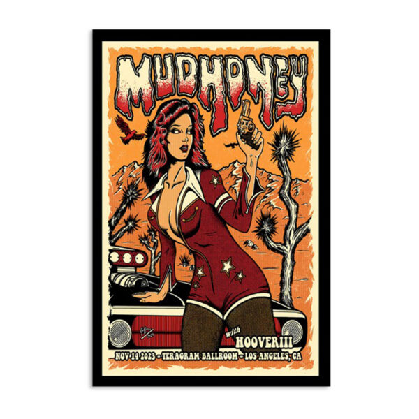 Mudhoney Teragram Ballroom Los Angeles Nov 14 2023 Poster